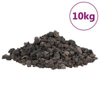 vidaXL Lavastenen 10 kg 1-2 cm zwart