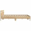 vidaXL Bedframe met hoofdbord sonoma eikenkleurig 160x200 cm