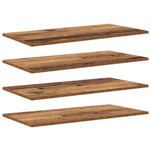 vidaXL Boekenplank Bord 3-laags 4 st 80 x 40 x 1,5 cm Bewerkt hout