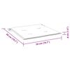 vidaXL Stoelkussens 2 st bladpatroon 50x50x4 cm stof
