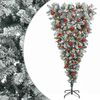 vidaXL Ondersteboven Kunstmatige Gehingde Kerstboom 150 cm 150 LED's