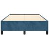 vidaXL Bedframe zonder matras 120x190 cm fluweel donkerblauw