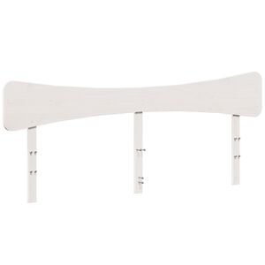 vidaXL Hoofdbord 200 cm massief grenenhout wit