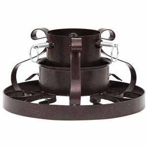vidaXL Kerstboomstandaard in antieke stijl 29x29x15,5 cm koperkleurig