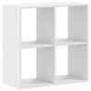 vidaXL Boekenkast 68,5x32x68,5 cm bewerkt hout wit