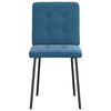 vidaXL Eetkamerstoelen 6 st fluweel blauw