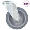 vidaXL 16 st Zwenkwielen met boutgaten 100 mm
