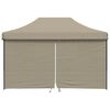 vidaXL Partytent Taupe 292 x 440 x 315 cm Oxford Stof