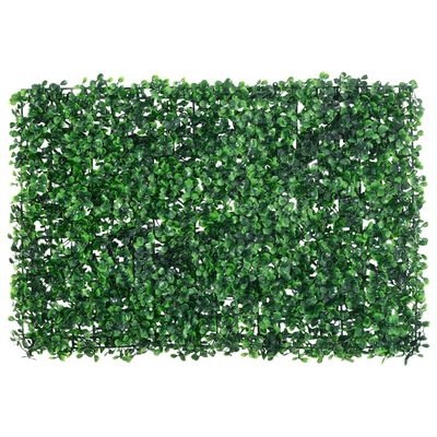  vidaXL Hek met kunstheester 24 st 40x60 cm groen