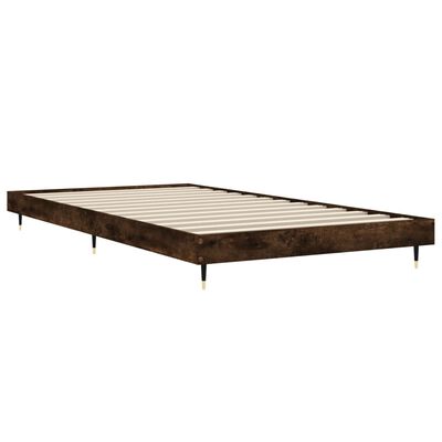 vidaXL Bedframe zonder matras hout gerookt eikenkleurig 100x200 cm