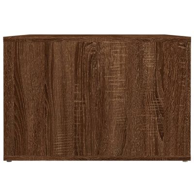 vidaXL Nachtkastje 57x55x36 cm bewerkt hout bruin eikenkleur