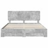 vidaXL Bedframe met hoofdeinde Beton Grijs 180 x 200 cm Bewerkt hout