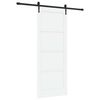 vidaXL Schuifdeur ORKDAL 83 x 211 cm Bewerkt hout Wit en zwart