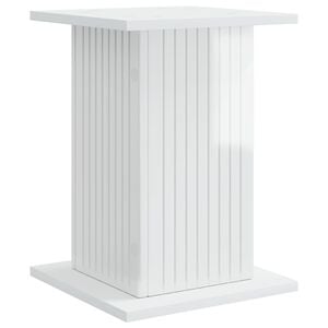 vidaXL Plantenstandaard Hoogglans Wit 30,5 x 30 x 43 cm Bewerkt hout