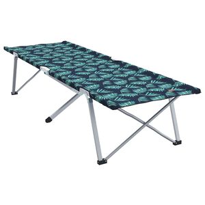 vidaXL Opvouwbaar Camping Bed Bladpatroon 62 x 194 x 42 cm Oxford stof