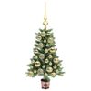 vidaXL Kerstboom met 150 LED met standaard Groen 65 cm PE