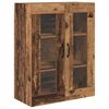 vidaXL Highboard met lade Oud Hout 69,5 x 34 x 180 cm Bewerkt hout