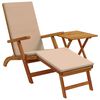 vidaXL Ligstoelkentingen en opvouwbare zonnebader 2 pcs Taupe