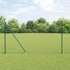 vidaXL Hek met Paal Groen 1,6 x 10 m Staal en PVC