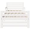 vidaXL Bedframe met hoofdeinde Wit 80 x 200 cm Bewerkt hout