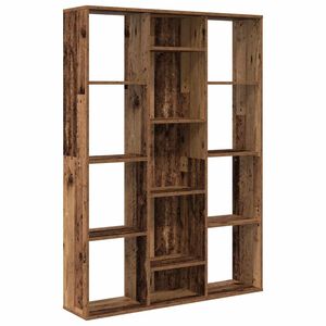 vidaXL Kamerscherm/boekenkast 100x24x140 cm bewerkt hout oud hout