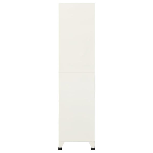 vidaXL Lockerkast 90x45x180 cm staal grijs en blauw