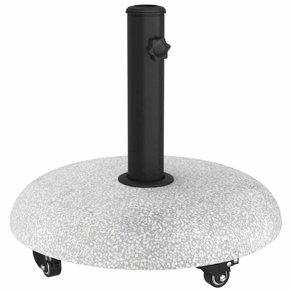 vidaXL Parasolvoet Lichtgrijs en zwart 45 x 45 x 40 cm Beton en Metaal