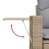 vidaXL Tuinbankenset 13 pcs Beige en Licht Grijs poly rattan