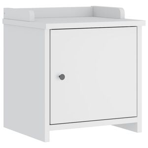 vidaXL Gangbankje SANDNES wit 45x40x50 cm massief grenenhout