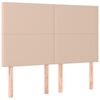 vidaXL Hoofdbord cappuccino 144x5x118/128 cm Kunstleer