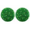 vidaXL Kunstbuxusballen met LED-verlichting 2 st 45 cm groen