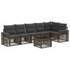 vidaXL Tuinbankenset 7 st Grijs en Donkergrijs poly rattan