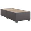 vidaXL Boxspring met matras kunstleer grijs 100x200 cm