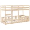 vidaXL Stapelbed massief grenenhout 80x200 cm