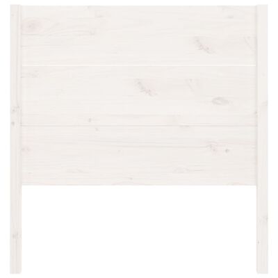 vidaXL Hoofdbord 106x4x100 cm massief grenenhout wit