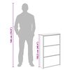 vidaXL Schoenenkast met spiegel 3-laags 63x17x102,5 cm betongrijs
