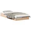 vidaXL Bedframe Bruin 100 x 210 cm Massief grenenhout