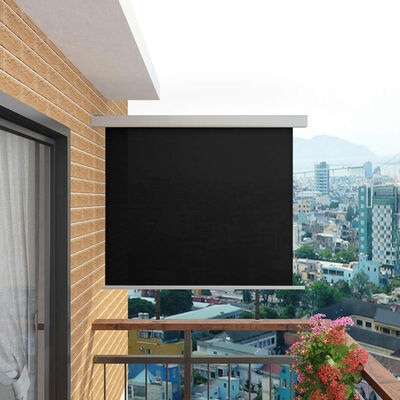 vidaXL Balkonscherm multifunctioneel 150x200 cm zwart