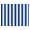 vidaXL Buitenrolgordijn 90% UV-blok Blauw en Witte Streep 200 x 140 cm