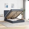 vidaXL Ottoman bed met matrassen en LED's 140x190cm fluweel