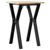 vidaXL Eettafel Y-frame 50x50x75 cm massief grenenhout en staal