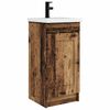 vidaXL Badkamermeubel met Wasbak Oud hout 42 x 40 x 84,5 cm