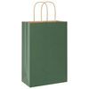vidaXL Papieren zakken 50 st met hengsels 21x11x31 cm groen