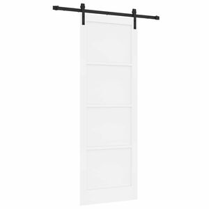 vidaXL Schuifdeur Wit 83 x 232 cm Massief grenenhout