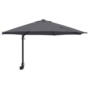 vidaXL Tuinparasol 248 x 248 x 148 cm Polyester en staal Antraciet