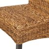 vidaXL Eetkamerstoelen 2 st abaca en massief mangohout