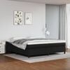 vidaXL Boxspring bed kunstleer zwart 200x200 cm