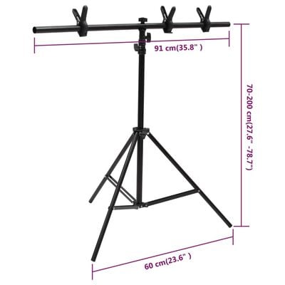 vidaXL Fotostudioset met lichtset, achtergrondscherm en reflector