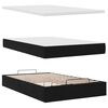 vidaXL Ottoman bed met matras en LED's 120x200cm fluweel zwart