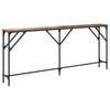 vidaXL Wandtafel Oud Hout 180 x 23 x 75 cm Gelaagd hout en metaal